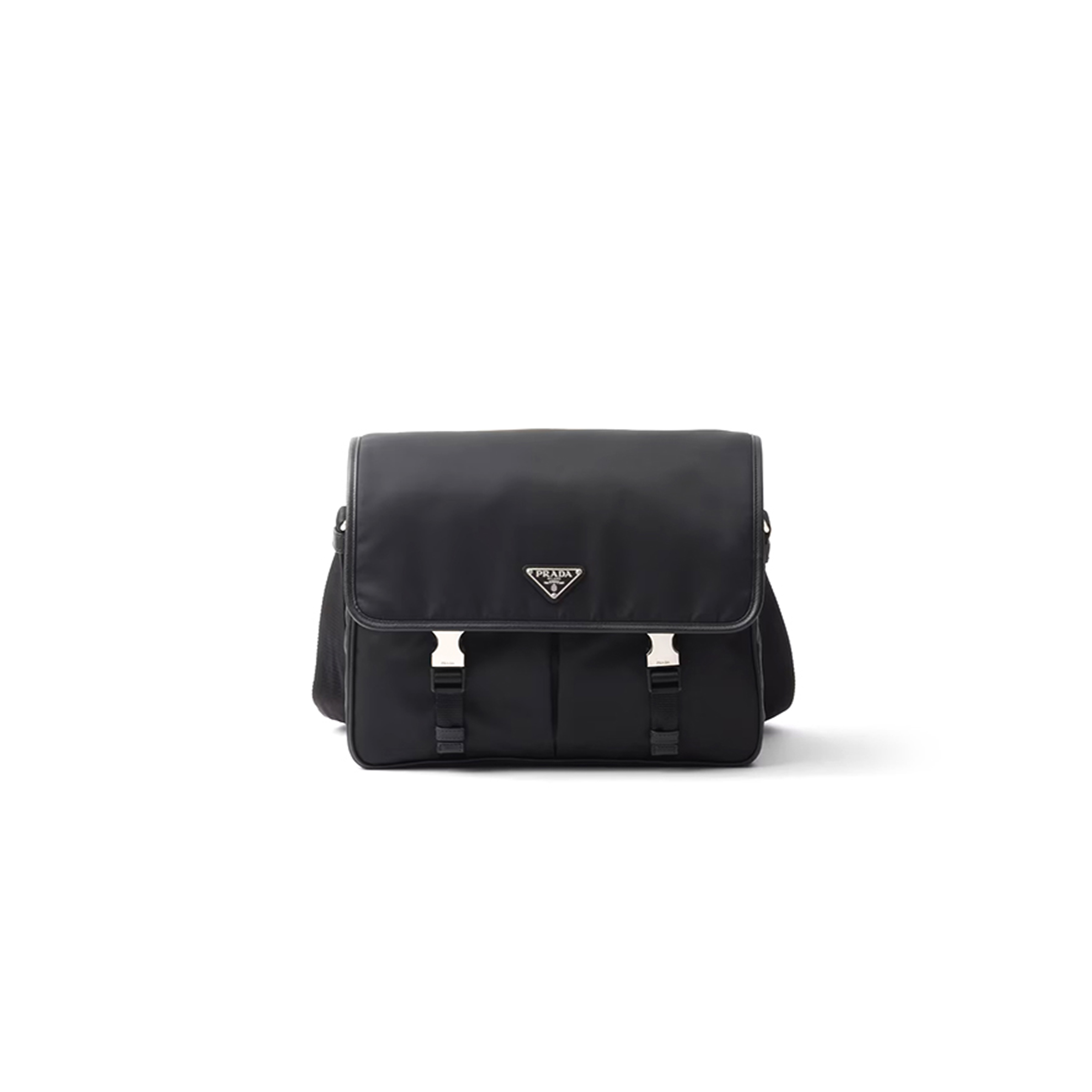 PRADA RE-NYLON AND SAFFIANO LEATHER SHOULDER BAG 2VD768 (32*24*12cm) PRADA RE-NYLON AND SAFFIANO LEATHER SHOULDER BAG 2VD768 (32*24*12cm)